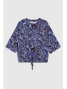Moodo Bluza s paisley vzorcem temno modra Moodo
