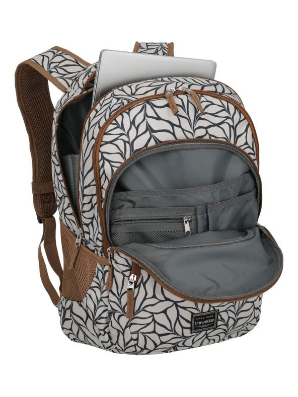 Travelite Nahrbtnik Travelite Basics Backpack Print Off-White