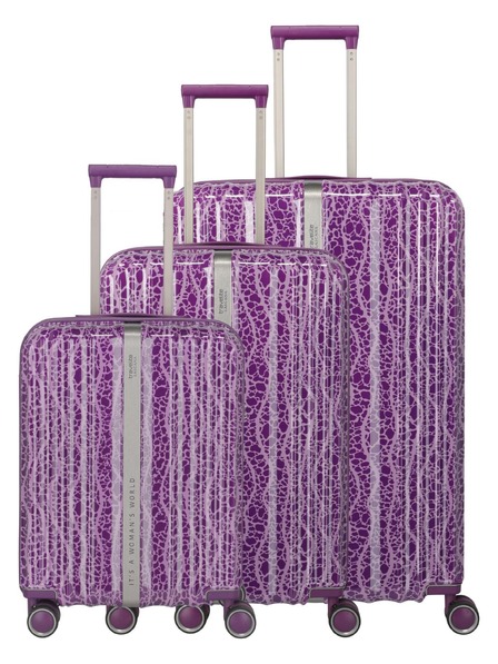 Travelite Komplet potovalnih kovčkov Travelite Lascana Edition S,M,L Plum