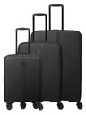 Travelite Komplet potovalnih kovčkov Travelite Air Stripe S exp, M exp, L Black