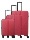 Travelite Komplet potovalnih kovčkov Travelite Air Stripe S exp, M exp, L Red