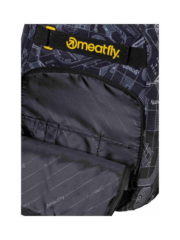 Meatfly Meatfly nahrbtnik Exile Blueprint Black 24 L