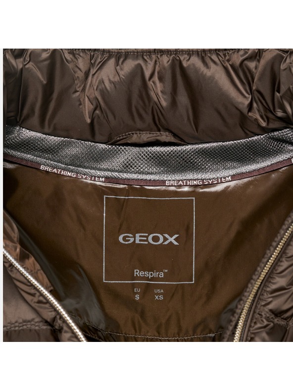 Geox Temno rjava ženska puhovka Geox Jaysen