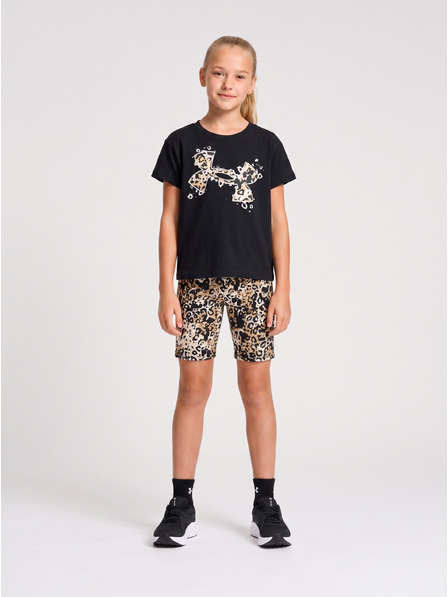 Under Armour Dekliški set Under Armour UA PRINTED BIKE SHORT SET-BLK