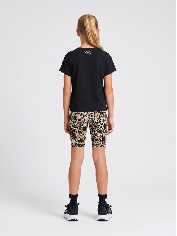 Under Armour Dekliški set Under Armour UA PRINTED BIKE SHORT SET-BLK