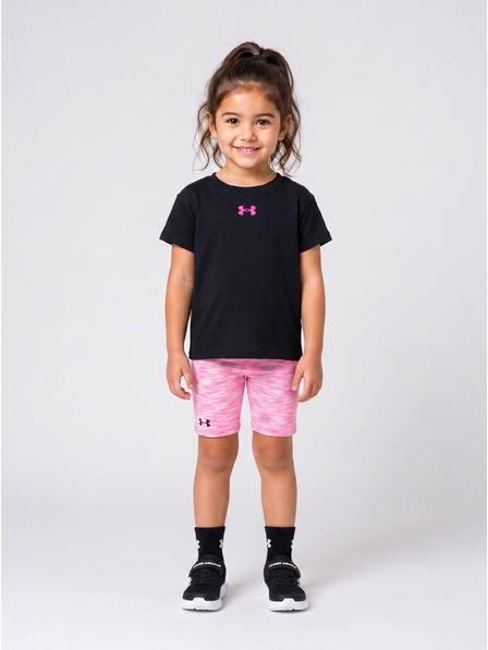 Under Armour Dekliški set Under Armour UA TWIST BIKE SHORT SET-BLK
