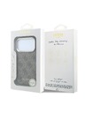 Guess Guess PU Leather 4G Gold Frame MagSafe Zadnji ovoj za iPhone 18 Pro Brown