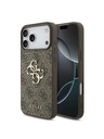 Guess Guess PU 4G Metal Logo Zadnji ovoj za iPhone 18 Pro Brown
