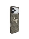 Guess Guess PU 4G Metal Logo Zadnji ovoj za iPhone 18 Pro Brown