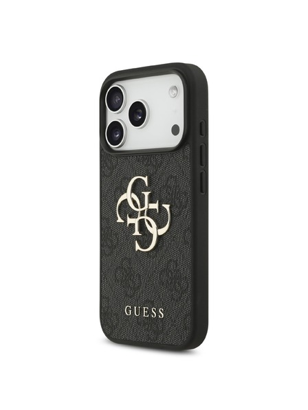 Guess Guess PU 4G Metal Logo Zadnji ovoj za iPhone 18 Pro Grey