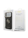 Guess Guess PU Leather 4G Metal Logo Gold Frame Zadnji ovoj za iPhone 18 Pro Max Black