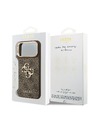 Guess Guess PU Leather 4G Metal Logo Gold Frame Zadnji ovoj za iPhone 18 Pro Max Brown