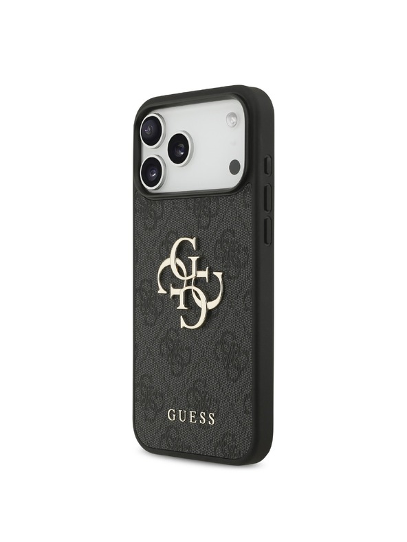 Guess Guess PU 4G Metal Logo Zadnji ovoj za iPhone 18 Pro Max Grey