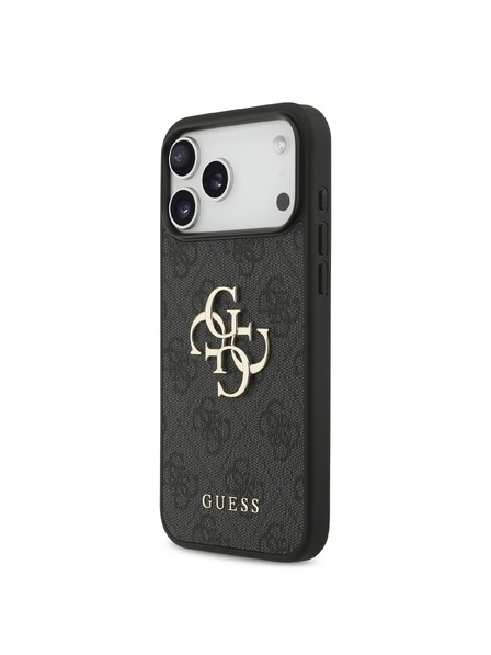 Guess Guess PU 4G Metal Logo Zadnji ovoj za iPhone 18 Pro Max Grey