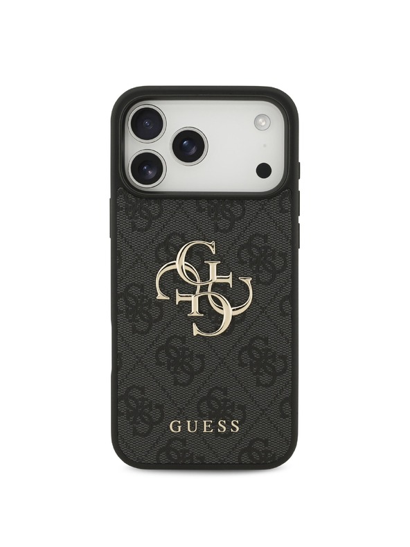 Guess Guess PU 4G Metal Logo Zadnji ovoj za iPhone 18 Pro Max Grey