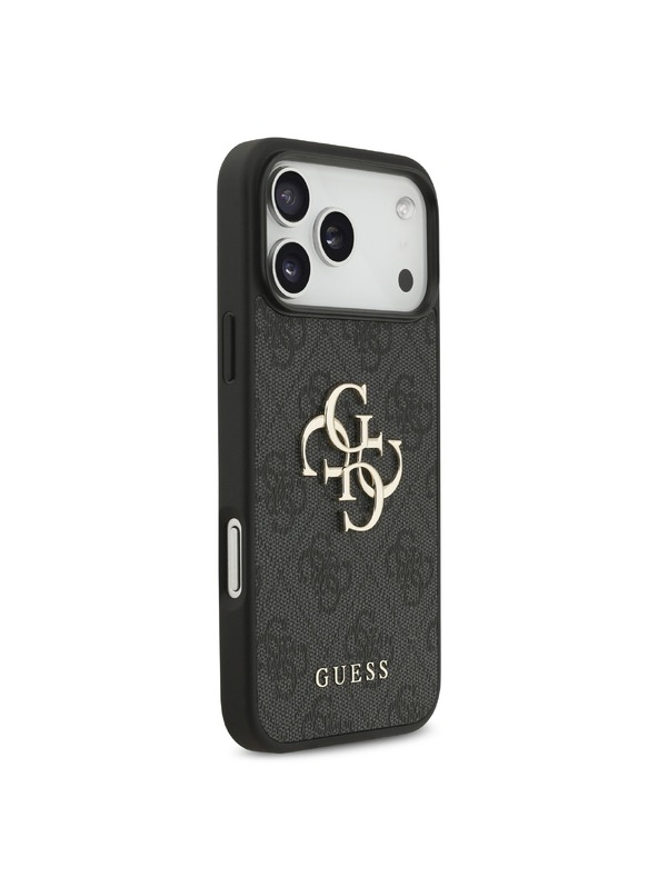 Guess Guess PU 4G Metal Logo Zadnji ovoj za iPhone 18 Pro Max Grey