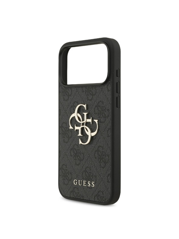 Guess Guess PU 4G Metal Logo Zadnji ovoj za iPhone 18 Pro Max Grey