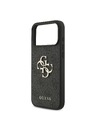Guess Guess PU 4G Metal Logo Zadnji ovoj za iPhone 18 Pro Max Grey
