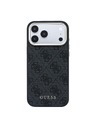 Guess Guess PU Leather 4G Gold Frame MagSafe Zadnji ovoj za iPhone 18 Pro Max Black