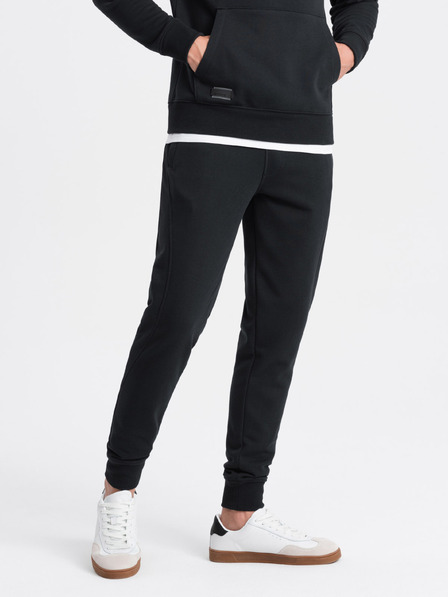 Ombre Clothing Moške bombažne trenirke BASIC Ombre Clothing