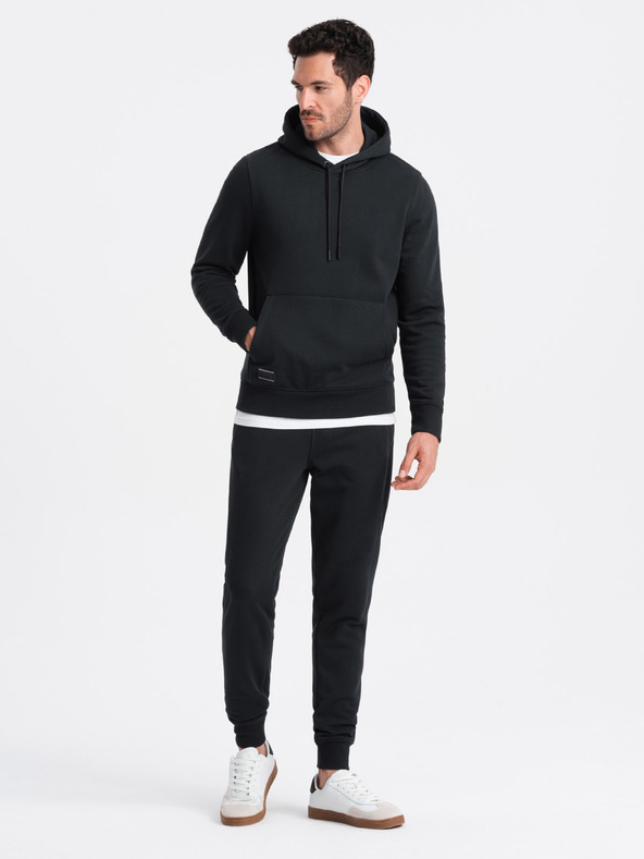 Ombre Clothing Moške bombažne trenirke BASIC Ombre Clothing