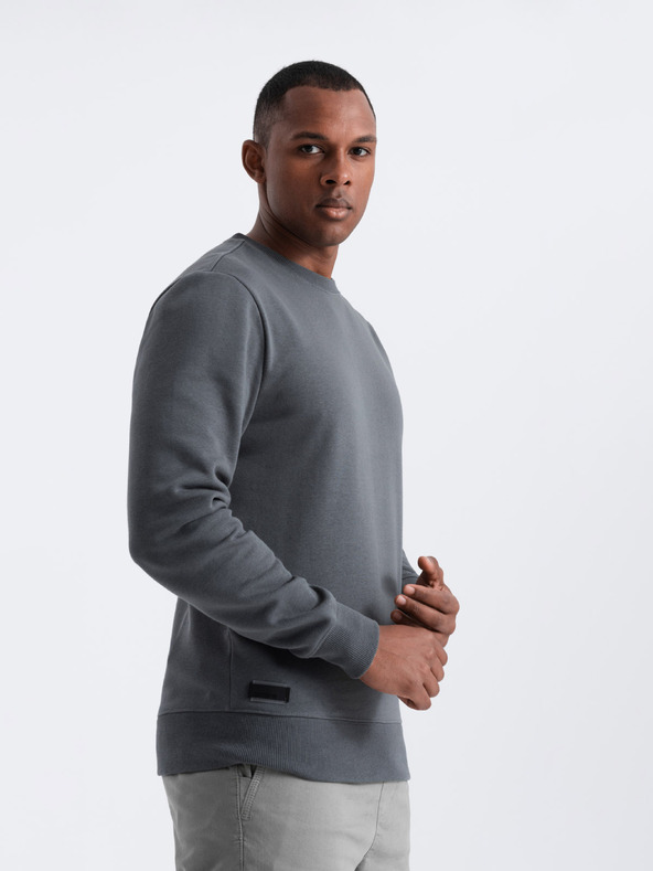 Ombre Clothing Moška bombažna jopa BASIC Ombre Clothing