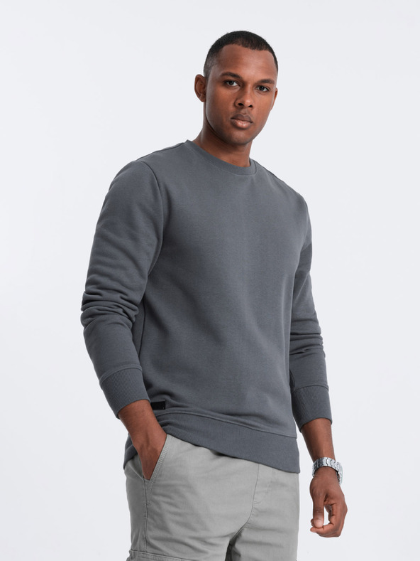 Ombre Clothing Moška bombažna jopa BASIC Ombre Clothing