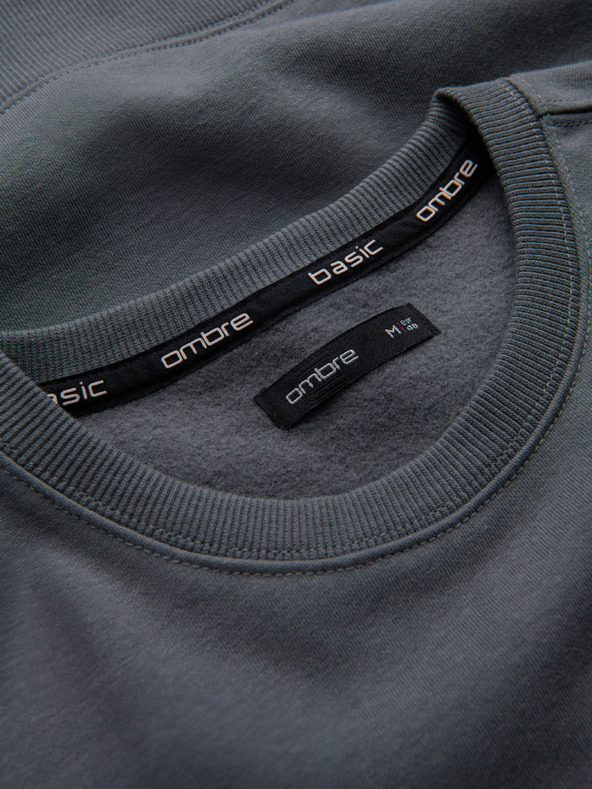 Ombre Clothing Moška bombažna jopa BASIC Ombre Clothing