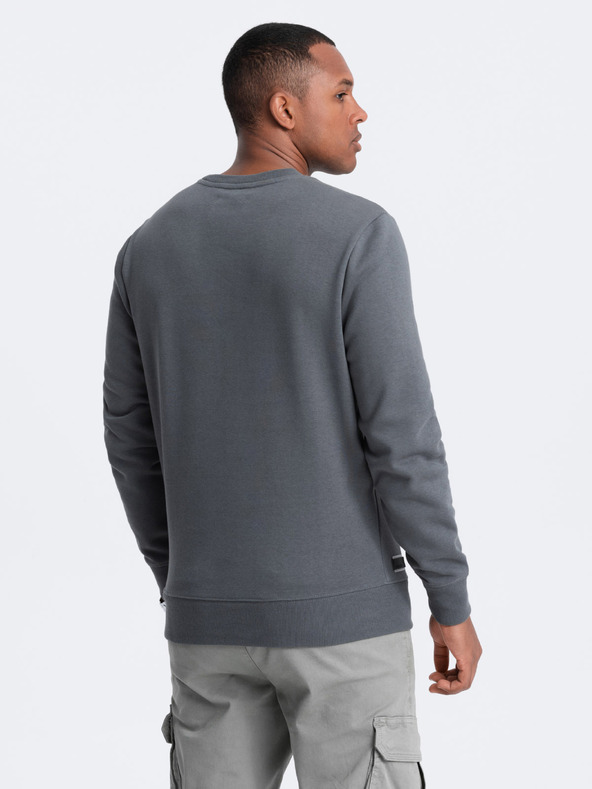 Ombre Clothing Moška bombažna jopa BASIC Ombre Clothing