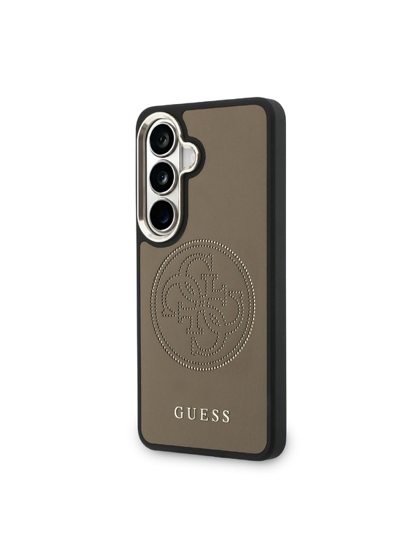 Guess Guess PU Perforated 4G Logo Magnetic Zadnji Ovitek za Samsung Galaxy S26 Brown