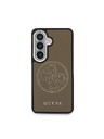 Guess Guess PU Perforated 4G Logo Magnetic Zadnji Ovitek za Samsung Galaxy S26 Brown