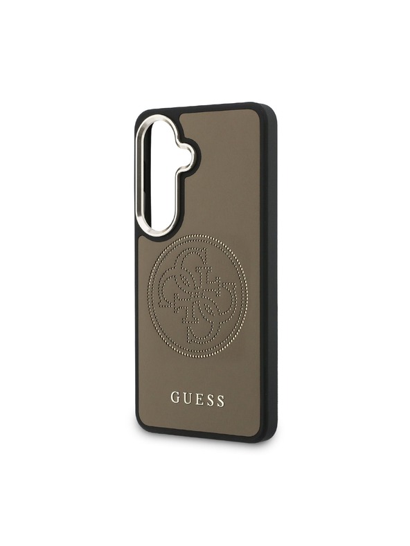 Guess Guess PU Perforated 4G Logo Magnetic Zadnji Ovitek za Samsung Galaxy S26 Brown