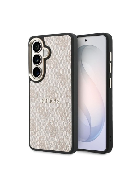 Guess Guess PU Leather 4G Gold Frame Magnetic Zadnji Ovitek za Samsung Galaxy S26 Pink