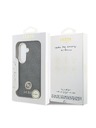 Guess Guess PU Leather 4G Strass Logo Gold Frame Magnetic Zadnji Ovitek za Samsung Galaxy S26 Black