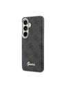 Guess Guess PU 4G Script Metal Logo Magnetic Zadnji Ovitek za Samsung Galaxy S26 Black