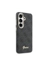 Guess Guess PU 4G Script Metal Logo Magnetic Zadnji Ovitek za Samsung Galaxy S26 Black