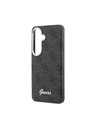 Guess Guess PU 4G Script Metal Logo Magnetic Zadnji Ovitek za Samsung Galaxy S26 Black