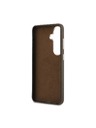 Guess Guess PU Grained 4G Resin Metal Logo Zadnji Ovitek za Samsung Galaxy S26 Brown