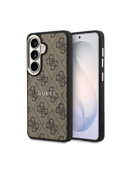 Guess Guess PU Leather 4G Gold Frame Magnetic Zadnji Ovitek za Samsung Galaxy S26 Brown
