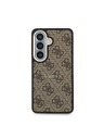Guess Guess PU Leather 4G Gold Frame Magnetic Zadnji Ovitek za Samsung Galaxy S26 Brown