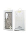 Guess Guess PU Leather 4G Gold Frame Magnetic Zadnji Ovitek za Samsung Galaxy S26 Brown