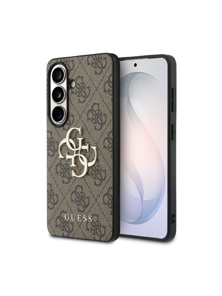 Guess Guess PU 4G Metal Logo Zadnji Ovitek za Samsung Galaxy S26 Brown