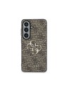 Guess Guess PU 4G Metal Logo Zadnji Ovitek za Samsung Galaxy S26 Brown