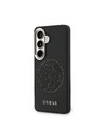 Guess Guess PU Perforated 4G Logo Magnetic Zadnji Ovitek za Samsung Galaxy S26 Black