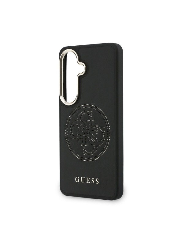 Guess Guess PU Perforated 4G Logo Magnetic Zadnji Ovitek za Samsung Galaxy S26 Black