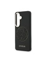 Guess Guess PU Perforated 4G Logo Magnetic Zadnji Ovitek za Samsung Galaxy S26 Black