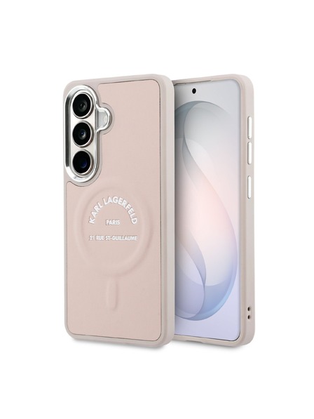 Karl Lagerfeld Karl Lagerfeld PU RSG Logo Magnetni Zadnji Ovitek za Samsung Galaxy S26 Pink
