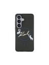 Karl Lagerfeld Karl Lagerfeld IML Choupette Karl Script Logo Magnetni Zadnji Ovitek za Samsung Galaxy S26 Black