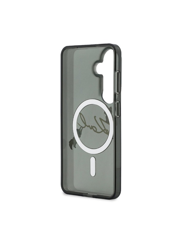 Karl Lagerfeld Karl Lagerfeld IML Choupette Karl Script Logo Magnetni Zadnji Ovitek za Samsung Galaxy S26 Black
