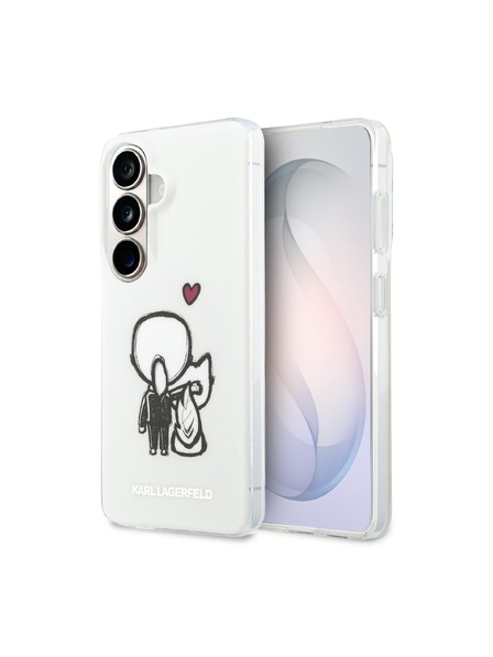 Karl Lagerfeld Karl Lagerfeld IML K&CH Zadnji Logo Magnetni Zadnji Ovitek za Samsung Galaxy S26 Prozoren